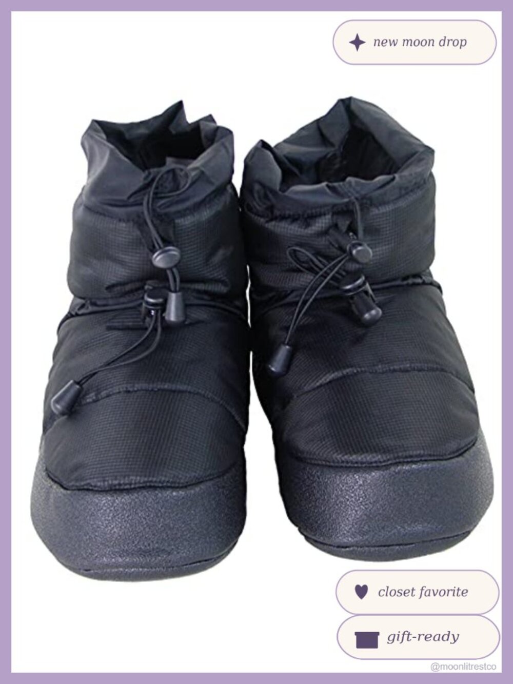 Unisex Camp Booties Fleece Lined Memory Foam Slippers for Indoor Outdoor